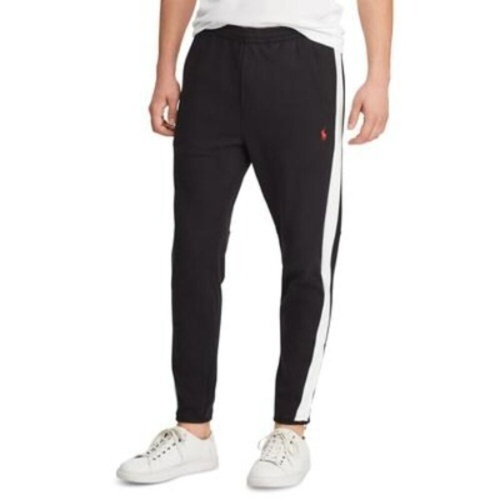 Polo Ralph Lauren Men’s 3XB Black Cotton Interlock Jogger Sweatpants Big & Tall